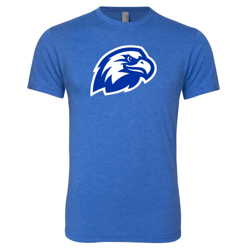  Next Level Royal Triblend Tee - Faulkner University Mascot Head