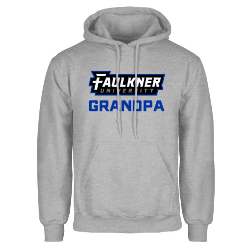  Grey Fleece Hoodie - Faulkner University Grandpa