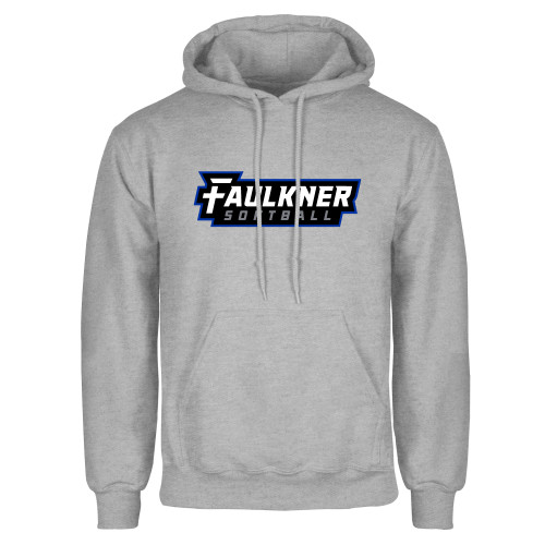  Grey Fleece Hoodie - Faulkner University Softball