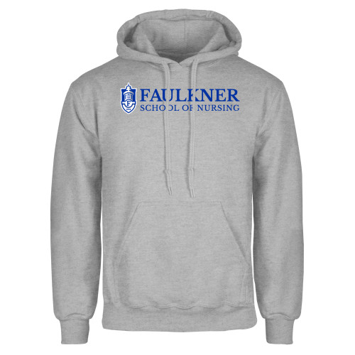  Grey Fleece Hoodie - Faulkner University School of Nursing
