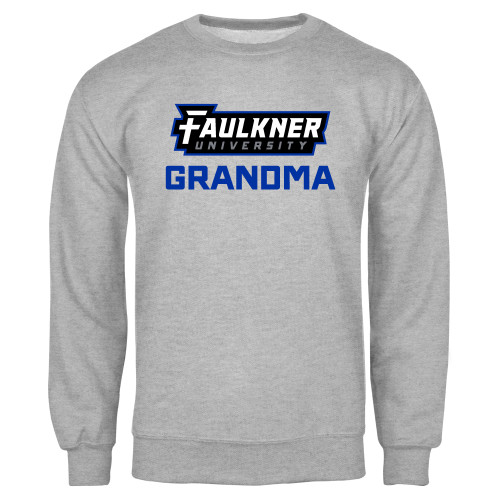  Grey Fleece Crew - Faulkner University Grandma
