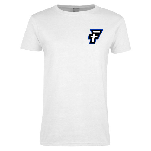  Womens White Short Sleeve Tee - Faulkner University F