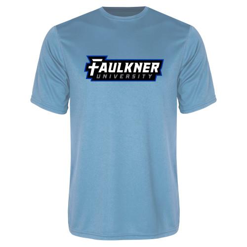  Light Blue Performance Tee - Faulkner University