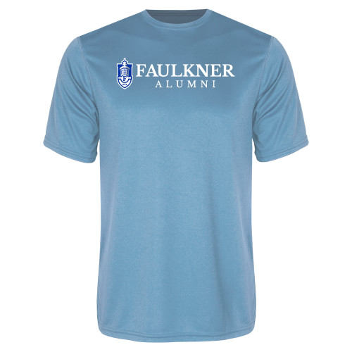  Light Blue Performance Tee - Faulkner Alumni
