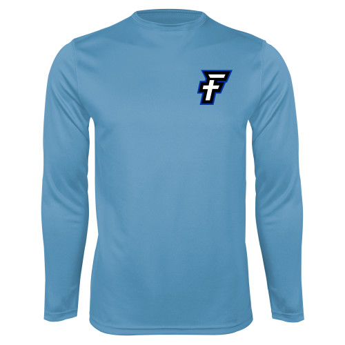  Light Blue Performance Long Sleeve Shirt - Faulkner University F