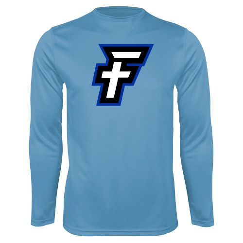  Light Blue Performance Long Sleeve Shirt - Faulkner University F