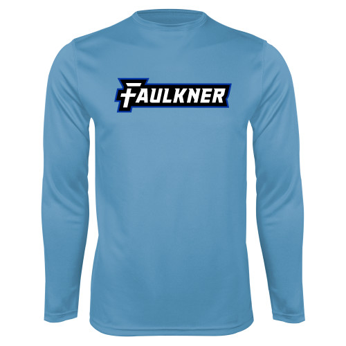  Light Blue Performance Long Sleeve Shirt - Faulkner