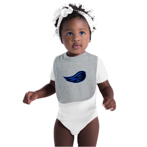  Grey Baby Bib - Faulkner University Wing