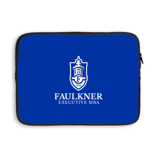  13 inch Neoprene Laptop Sleeve - Faulkner University Executive MBA Stacked
