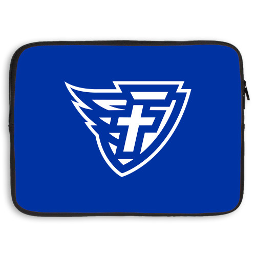  15 inch Neoprene Laptop Sleeve - Faulkner University F Wing Shield