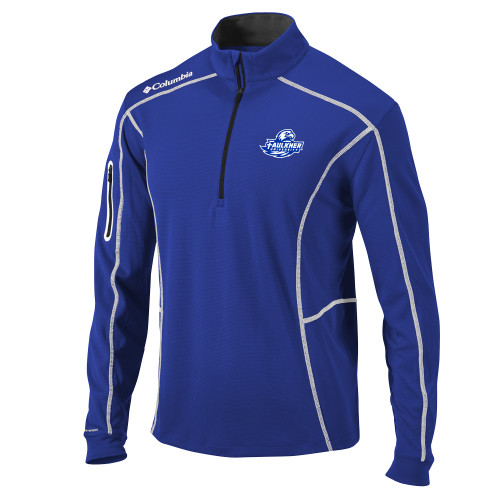  Columbia Royal Omni Wick Shotgun 1/4 Zip - Faulkner University Primary Logo EMB