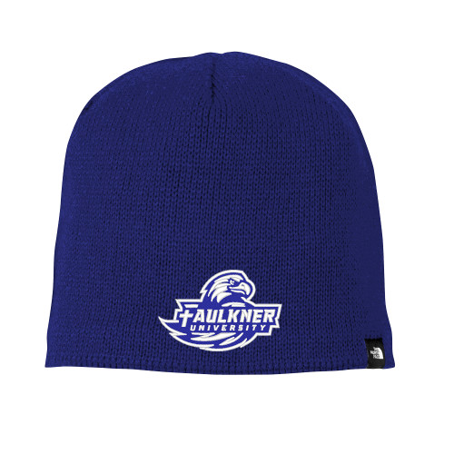  The North Face Royal Mountain Beanie - Faulkner University Primary Logo EMB