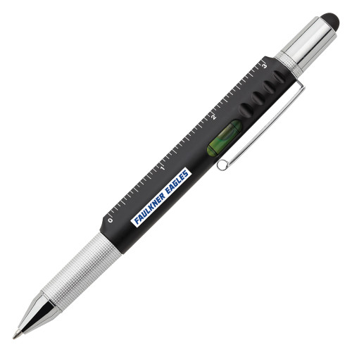  6 in 1 Black Ballpoint Pen - Faulkner Eagles Flat