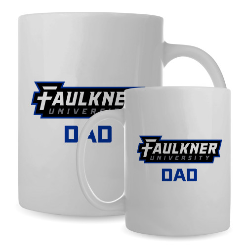  Dad Full Color White Mug 15oz - Faulkner Eagles Flat