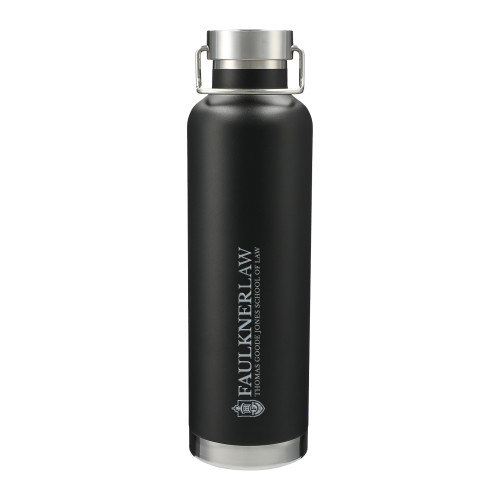  Thor Copper Vacuum Insulated Black Bottle 32oz - Faulkner University School of Law Engraved