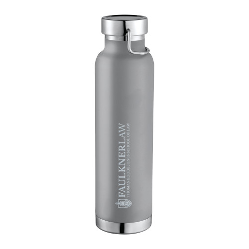  Thor Copper Vacuum Insulated Grey Bottle 22oz - Faulkner University School of Law Engraved