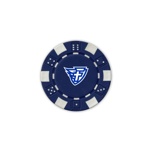  Blue Game Chip - Faulkner University F Wing Shield