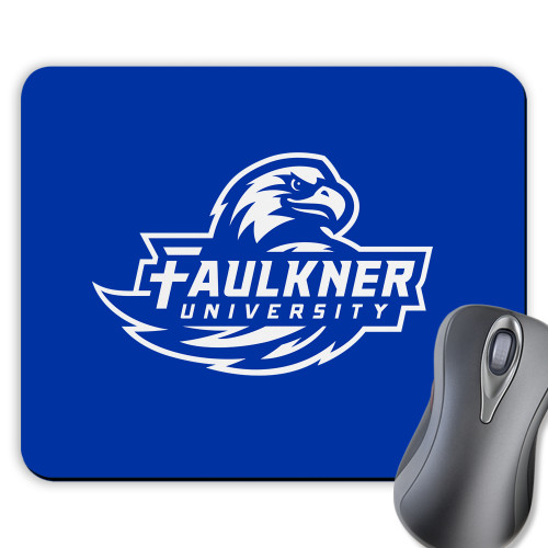  Full Color Mousepad - Faulkner University Primary Logo
