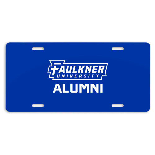  License Plate - Faulkner Eagles Flat
