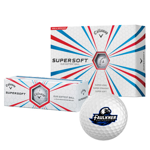  Callaway Supersoft Golf Balls 12/pkg - Faulkner University Primary Logo