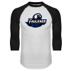 Thumbnail image for  White/Black Raglan Baseball T Shirt