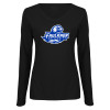 Thumbnail image for  Womens Black Long Sleeve V Neck Tee 