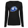 Thumbnail image for  Womens Black Long Sleeve V Neck Tee 