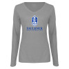 Thumbnail image for  Womens Grey Long Sleeve V Neck Tee 