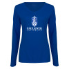 Thumbnail image for  Womens Royal Long Sleeve V Neck Tee 