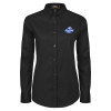 Thumbnail image for  Womens Black Twill Button Down Long Sleeve 