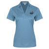 Thumbnail image for  Womens Light Blue Performance Fine Jacquard Polo
