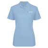 Thumbnail image for  Womens Silk Touch Light Blue Pique Polo