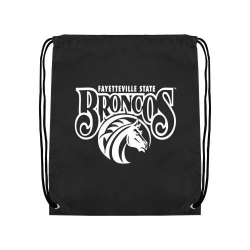  Black Drawstring Backpack - Official Logo