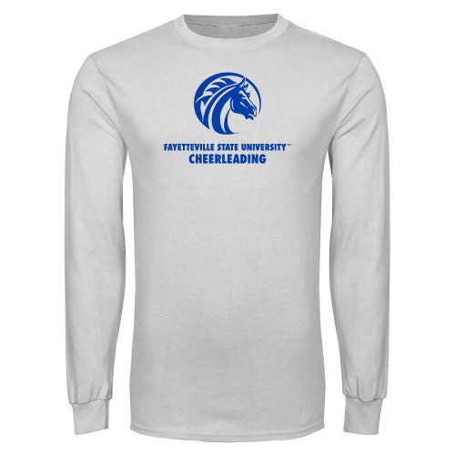  White Long Sleeve T Shirt - FSU Cheerleading