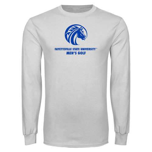  White Long Sleeve T Shirt - FSU Mens Golf