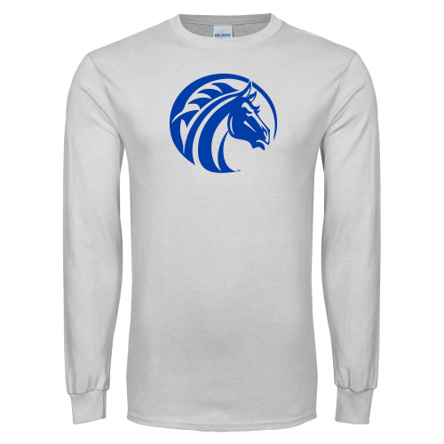  White Long Sleeve T Shirt - Bronco