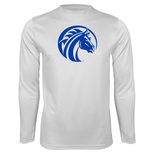  White Performance Long Sleeve Shirt - Bronco
