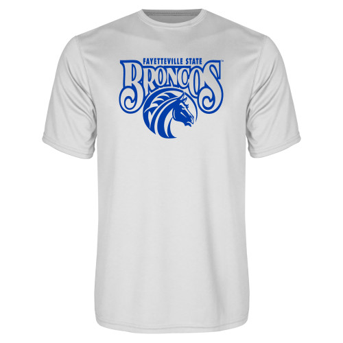  White Performance Tee - Official Logo