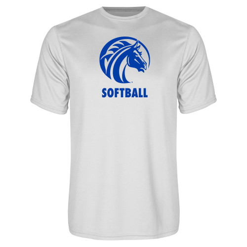  White Performance Tee - Softball