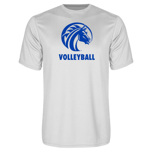  White Performance Tee - Volleyball