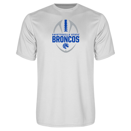  White Performance Tee - Football Design