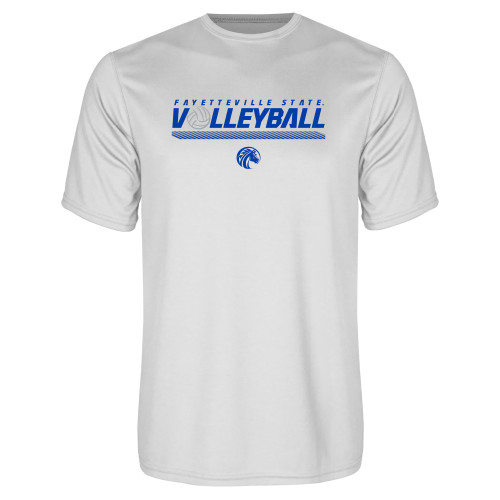 Fayetteville White Performance Tee
