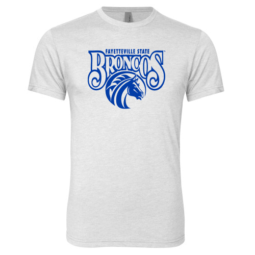  Next Level Heather White Triblend Tee - Official Logo