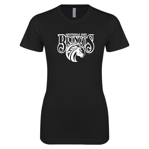  Next Level Womens Black Boyfriend Tee - Official Logo