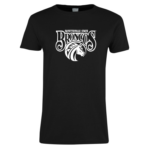  Womens Black Short Sleeve Tee - Official Logo