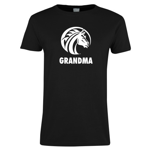  Womens Black Short Sleeve Tee - Grandma