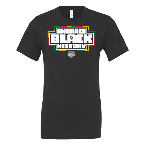  Bella + Canvas Black Jersey Cotton T Shirt - HBCU Graphic