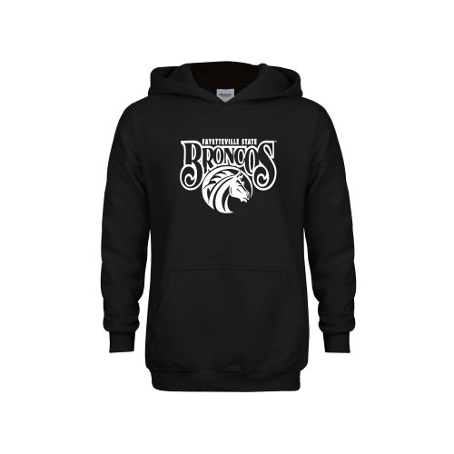  Youth Black Fleece Hoodie - Official Logo