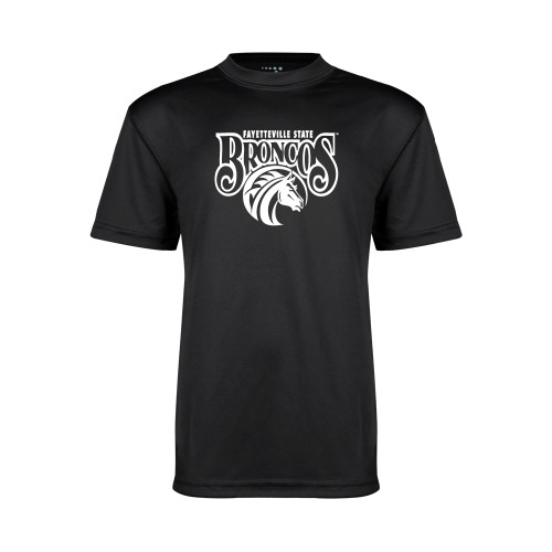  Youth Performance Black Tee - Official Logo