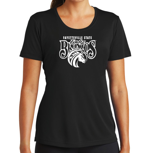  Womens Black Performance Tee - Lady Broncos